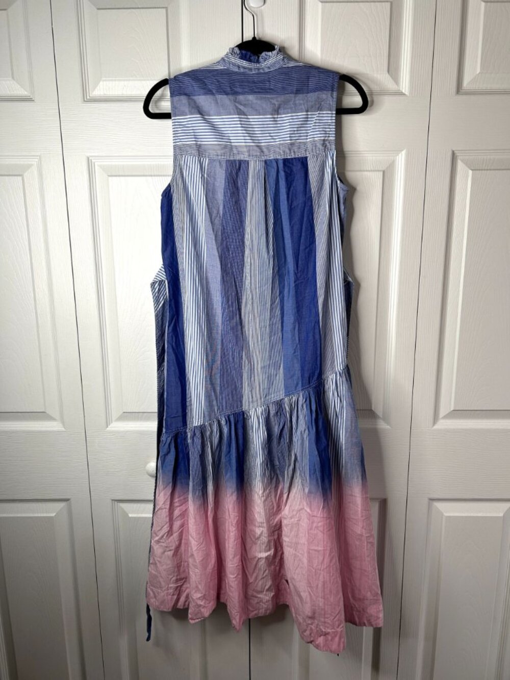 Derek Lam 10 Crosby Nerioa Dip Dye Blue Pink Sleeveless Dress Women's Size 4 - Picture 8 of 9